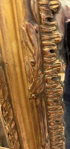 Very Large carved giltwood mirror