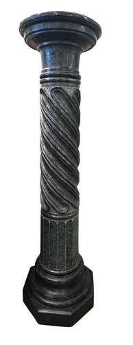 19th Century French Vert De Patricia Marble Display Column