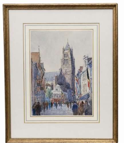 A Watercolour Study of Bruges