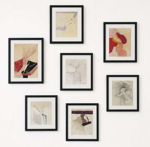 Collection of 7 Abstract Paintings by Adrian Heath