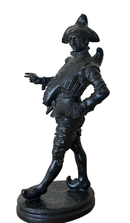 19th C French Bronze of Pulcinella by P Granet