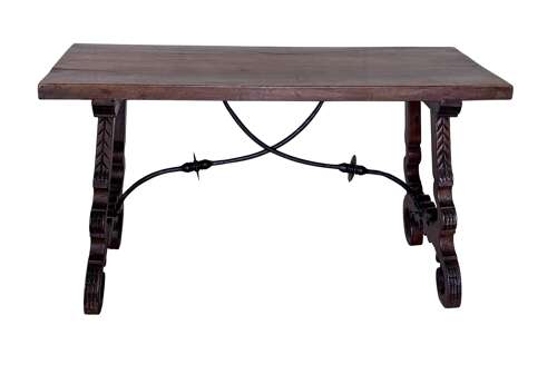 19th C Spanish Walnut Dining Table