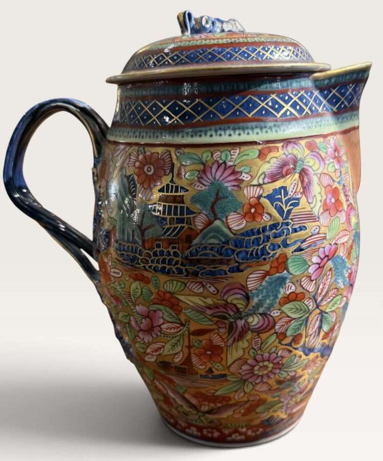 Late 18thChinese export porcelain &rsquo; cider jug