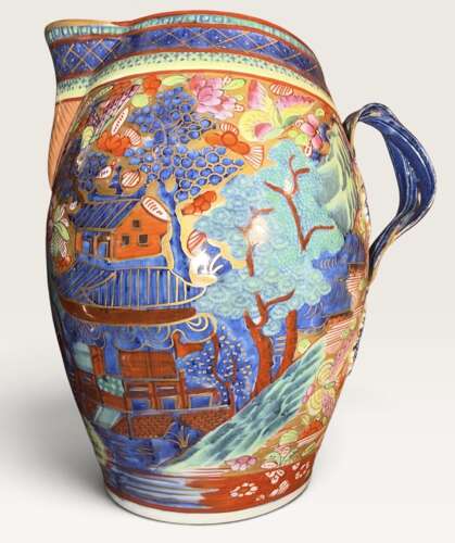 Late 18thChinese export porcelain ’ cider jug