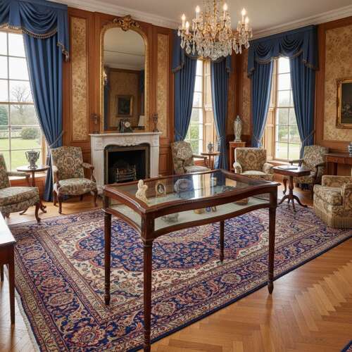 Serpentine shaped bijouterie table