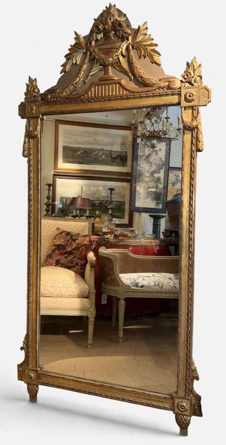 Large French Gilt mirror